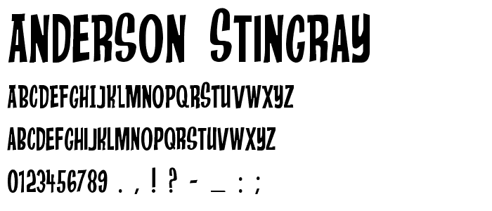 Anderson Stingray font